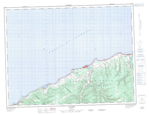 022G02 Cap Chat Canadian topographic map, 1:50,000 scale