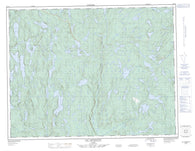 022G13 Lac Georgette Canadian topographic map, 1:50,000 scale