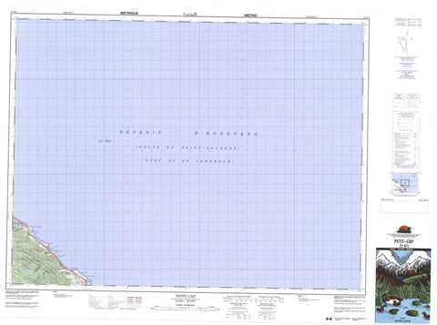 022H01 Petit Cap Canadian topographic map, 1:50,000 scale