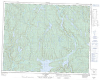 022I11 Lac Brezel Canadian topographic map, 1:50,000 scale