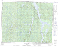 022I15 Lac De La Mine Canadian topographic map, 1:50,000 scale