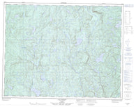 022I16 Lac Ternet Canadian topographic map, 1:50,000 scale