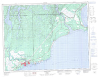 022J02 Clarke City Canadian topographic map, 1:50,000 scale