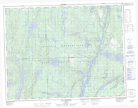 022J07 Lac Asquiche Canadian topographic map, 1:50,000 scale