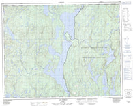 022J13 Lac Fortin Canadian topographic map, 1:50,000 scale
