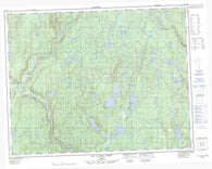 022J16 Lac A L Eau Doree Canadian topographic map, 1:50,000 scale