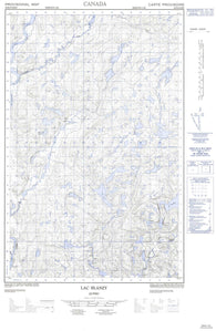 022K06E Lac Blanzy Canadian topographic map, 1:50,000 scale