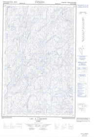 022K12W Lac A L Argent Canadian topographic map, 1:50,000 scale