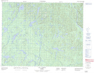 022K13 Lac Auriac Canadian topographic map, 1:50,000 scale