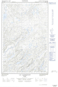 022K14E Lac Guinecourt Canadian topographic map, 1:50,000 scale