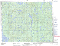 022K16 Lac Mistachagagane Canadian topographic map, 1:50,000 scale