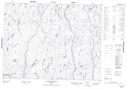 022L02 Riviere Durfort Canadian topographic map, 1:50,000 scale