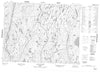 022L04 Lac A La Pluie Canadian topographic map, 1:50,000 scale