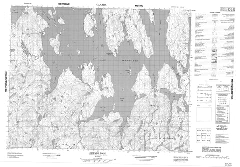 022L10 Grande Baie Canadian topographic map, 1:50,000 scale