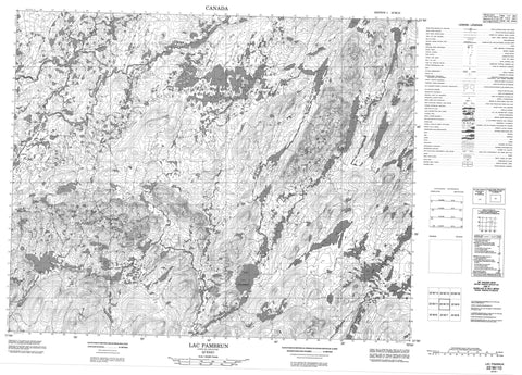 022M10 Lac Pambrun Canadian topographic map, 1:50,000 scale