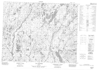 022M11 Lac Courtois Canadian topographic map, 1:50,000 scale