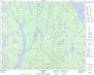 022N03 Lac Tetepisca Canadian topographic map, 1:50,000 scale