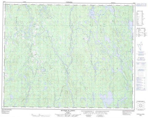 022N05 Riviere Du Hibou Canadian topographic map, 1:50,000 scale