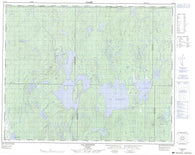 022N13 Lac Matonipi Canadian topographic map, 1:50,000 scale