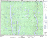 022N14 Lac La Fouille Canadian topographic map, 1:50,000 scale