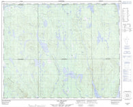 022N15 Lac Pecaudy Canadian topographic map, 1:50,000 scale