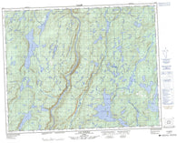 022O01 Lac Nipissis Canadian topographic map, 1:50,000 scale