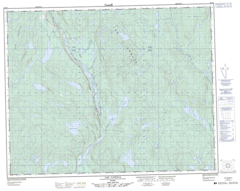 022O06 Lac Catoua Canadian topographic map, 1:50,000 scale
