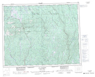022O Lac Fouquet Canadian topographic map, 1:250,000 scale