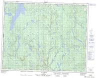 022P03 Lac A L Aigle Canadian topographic map, 1:50,000 scale