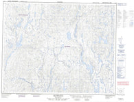 022P09 Lac Bellanca Canadian topographic map, 1:50,000 scale