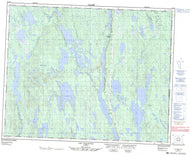 022P12 Lac Wacouno Canadian topographic map, 1:50,000 scale