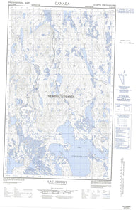 023A03E Lac Assigny Canadian topographic map, 1:50,000 scale