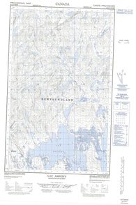023A03W Lac Assigny Canadian topographic map, 1:50,000 scale