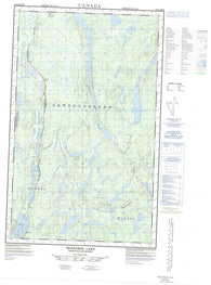 023A04E Seahorse Lake Canadian topographic map, 1:50,000 scale