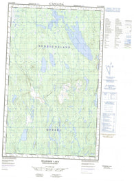023A04W Seahorse Lake Canadian topographic map, 1:50,000 scale