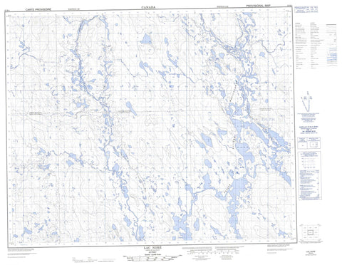 023B04 Lac Nore Canadian topographic map, 1:50,000 scale