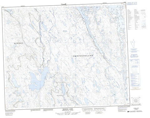 023B08 Redfir Lake Canadian topographic map, 1:50,000 scale