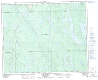 023B11 Lac Carheil Canadian topographic map, 1:50,000 scale