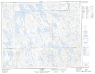 023B12 Lac Derby Canadian topographic map, 1:50,000 scale