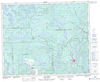 023B14 Lac Virot Canadian topographic map, 1:50,000 scale