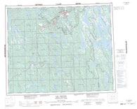 023B Lac Opocopa Canadian topographic map, 1:250,000 scale