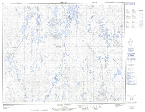 023C01 Riviere Themines Canadian topographic map, 1:50,000 scale