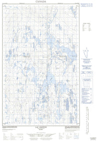 023C02W Lac Griffon Canadian topographic map, 1:50,000 scale