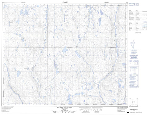 023C03 Riviere Sechelles Canadian topographic map, 1:50,000 scale