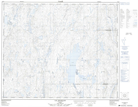 023C06 Lac Sechelles Canadian topographic map, 1:50,000 scale