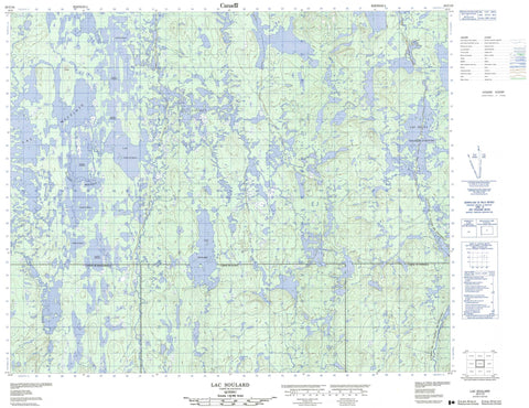 023C10 Lac Soulard Canadian topographic map, 1:50,000 scale