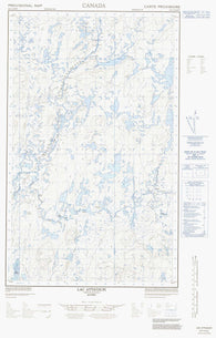 023C12E Lac Atticoupi Canadian topographic map, 1:50,000 scale