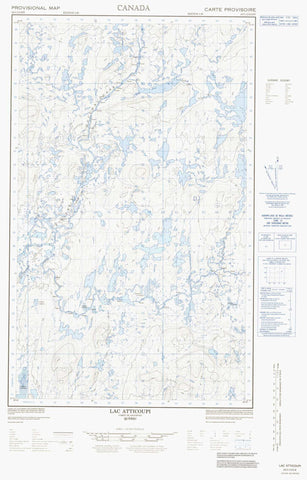 023C12E Lac Atticoupi Canadian topographic map, 1:50,000 scale