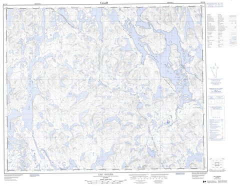 023C16 Lac Goupil Canadian topographic map, 1:50,000 scale