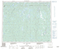 023C Lac Vallard Canadian topographic map, 1:250,000 scale